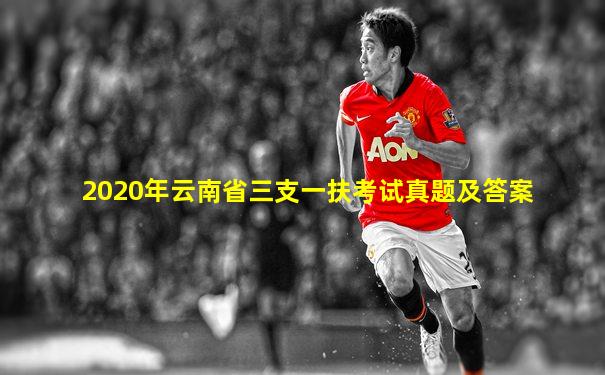 2020年云南省三支一扶考试真题及答案