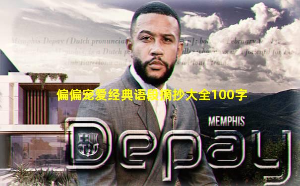 偏偏宠爱经典语段摘抄大全100字