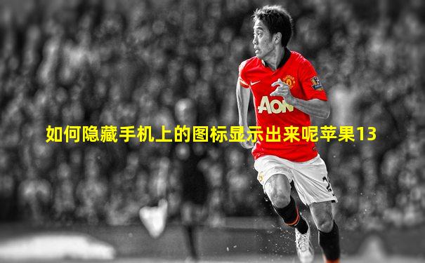 如何隐藏手机上的图标显示出来呢苹果13