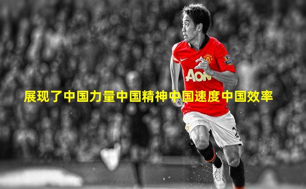 展现了中国力量中国精神中国速度中国效率