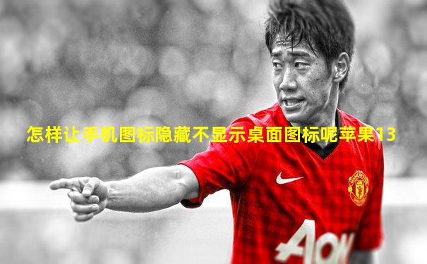 怎样让手机图标隐藏不显示桌面图标呢苹果13