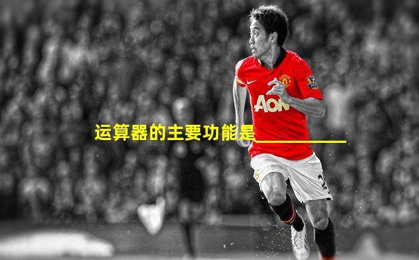 运算器的主要功能是__________